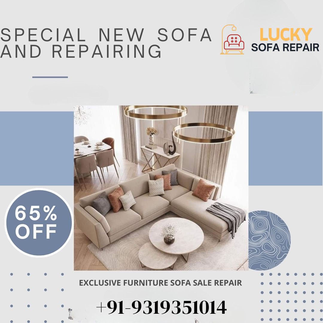 This image is describing sofa repair center in sector 77 noida